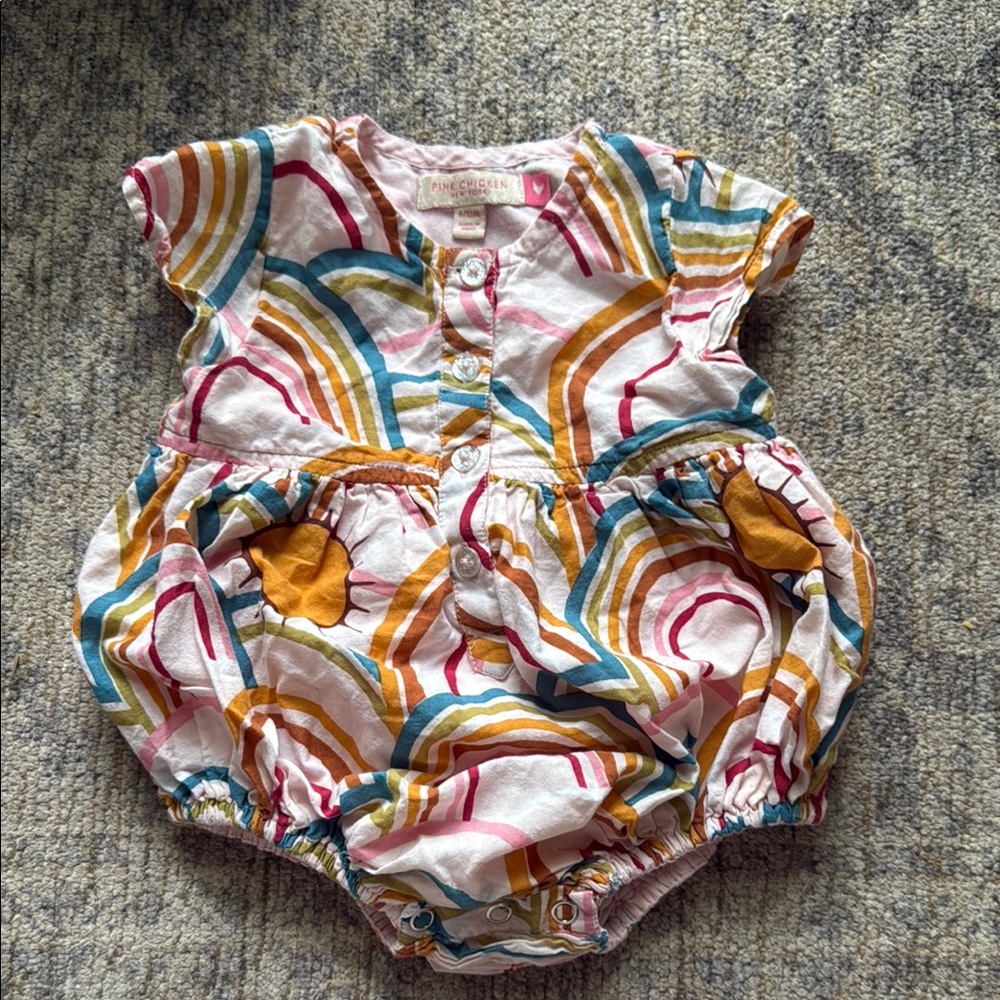 Pink Chicken rainbow bubble